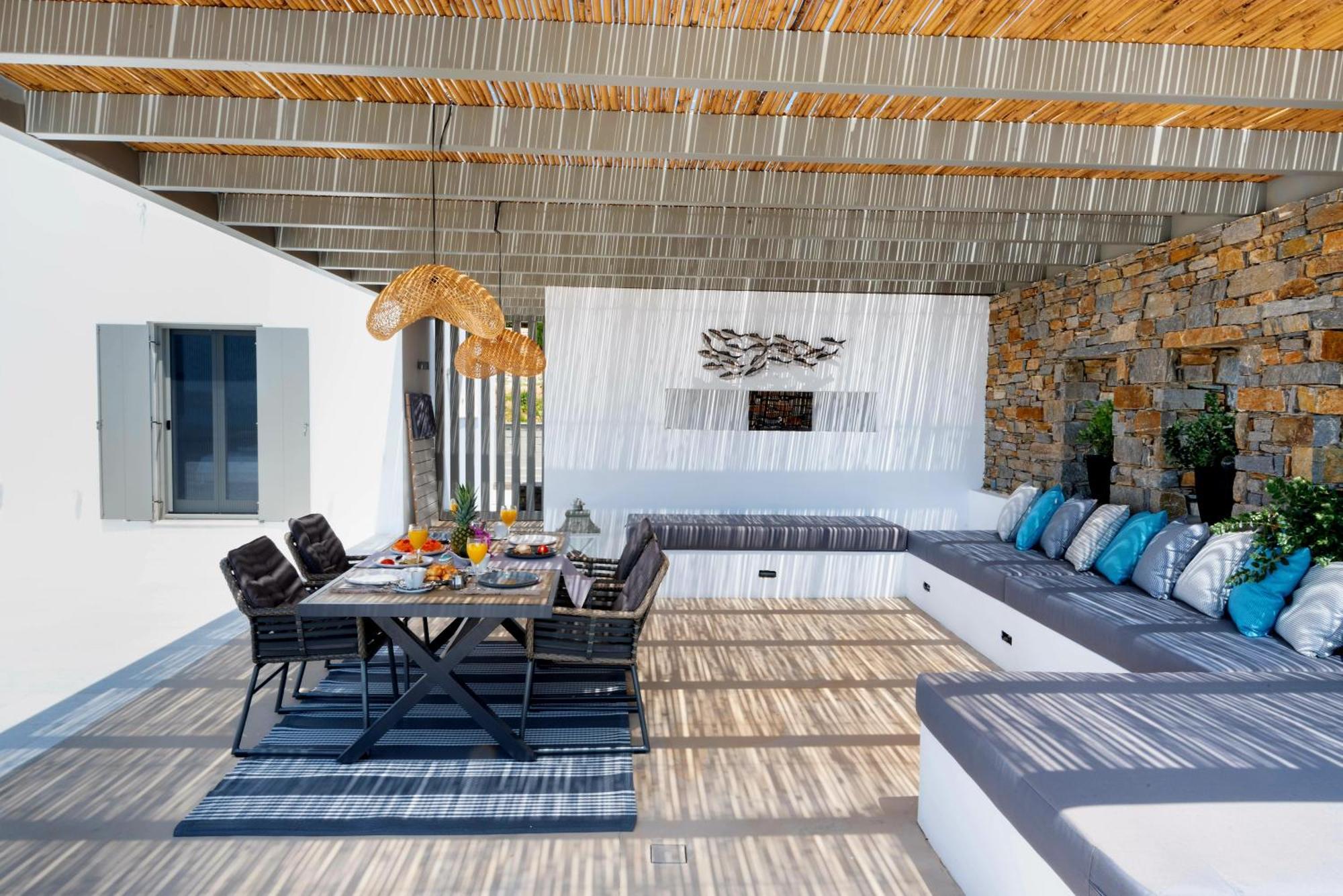 Golden Bay Luxury Villas And Suites Chrisi Akti  Luaran gambar