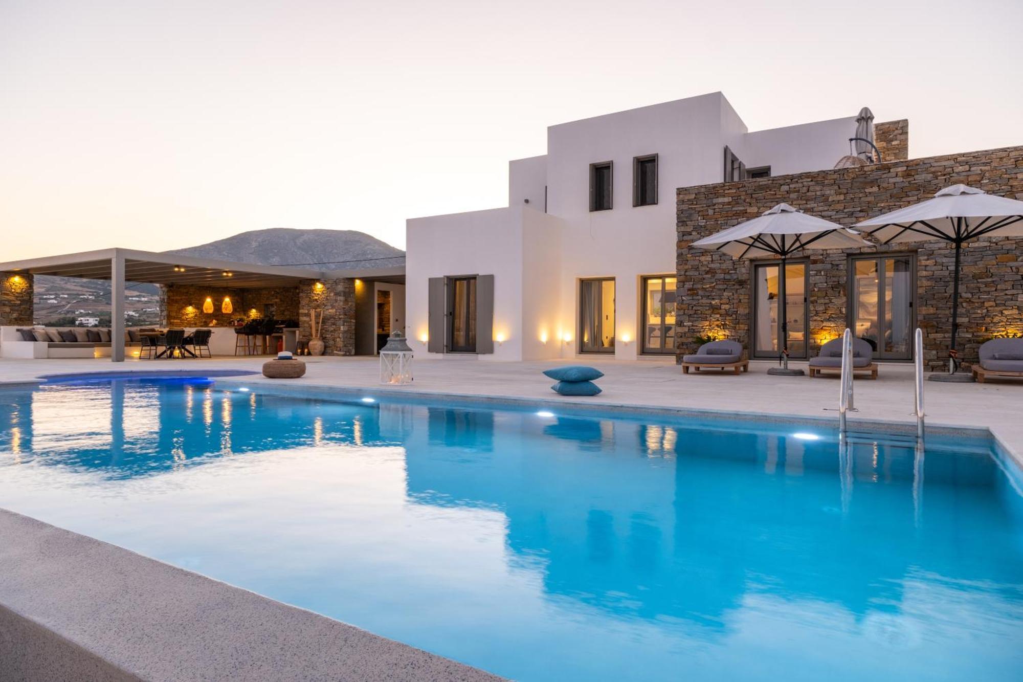 Golden Bay Luxury Villas And Suites Chrisi Akti  Luaran gambar