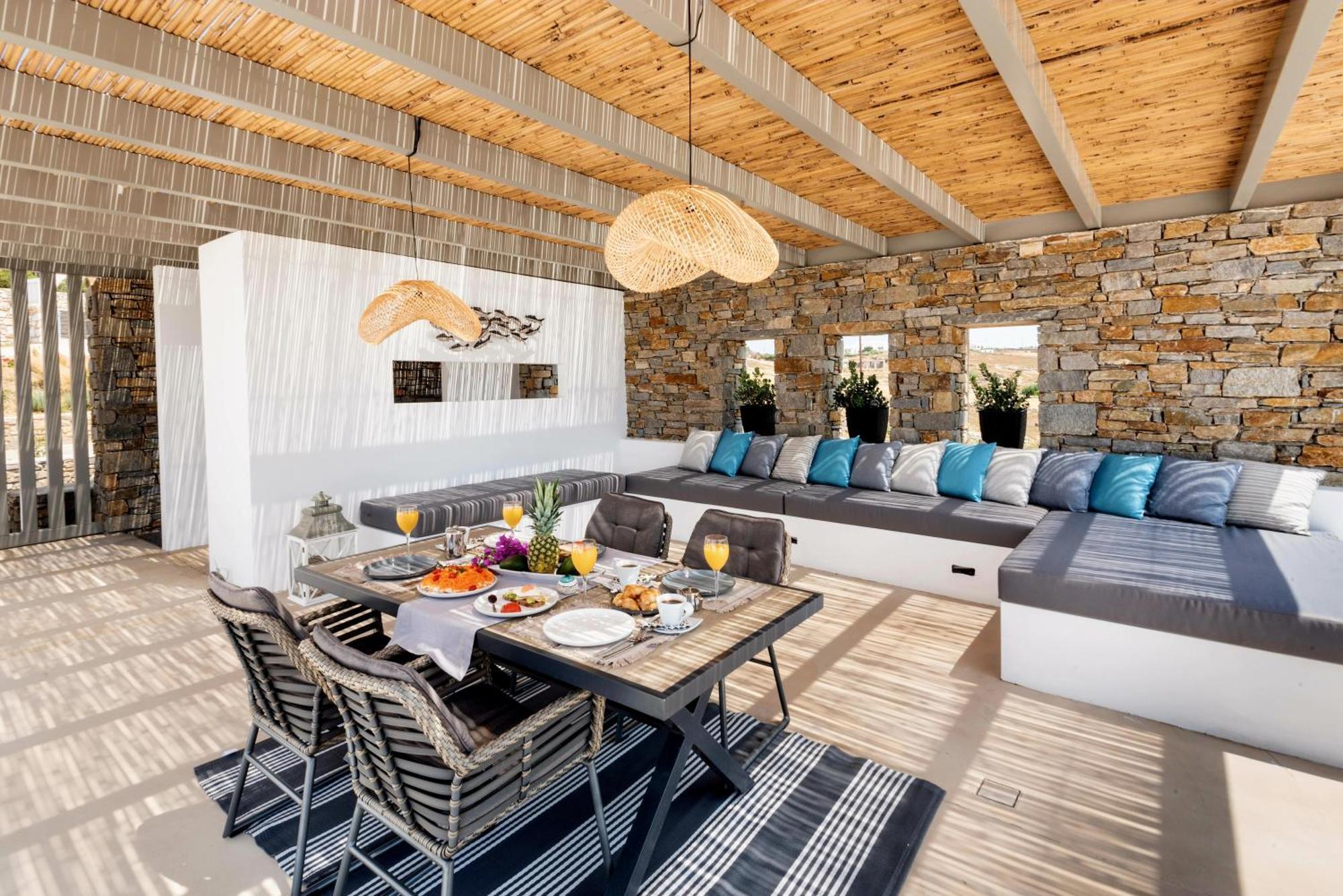 Golden Bay Luxury Villas And Suites Chrisi Akti  Luaran gambar