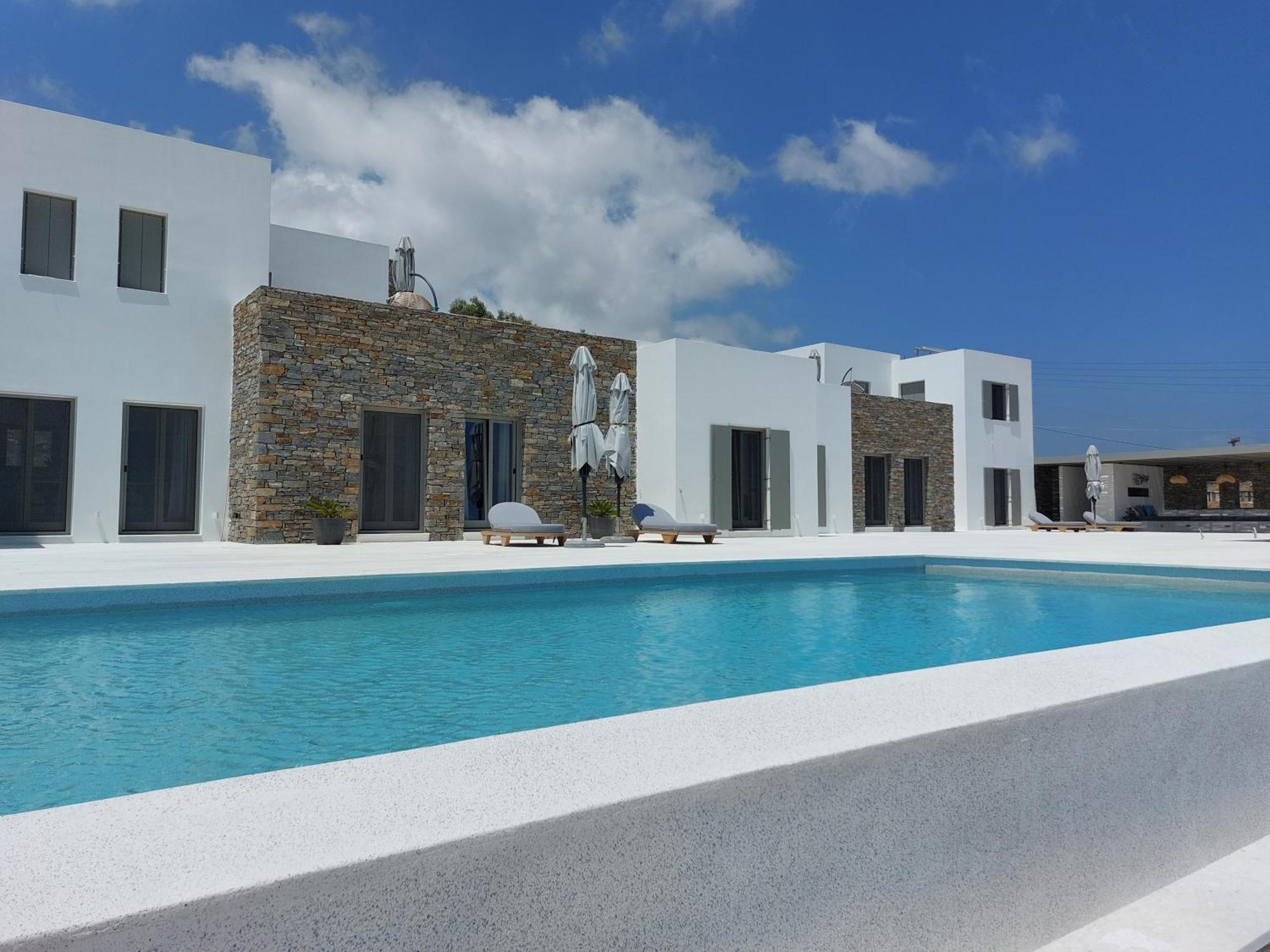 Golden Bay Luxury Villas And Suites Chrisi Akti  Luaran gambar